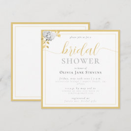 Klassiek Lijst zwart wit gelaagd Vrijgezellenfeest Kaart