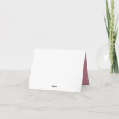 Klassiek lint roze Baby shower Bedankkaart (Achterkant)