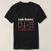 Klassiek Lode Runner Video Game retro T-shirt (Design voorkant)
