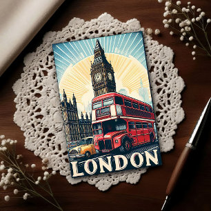 Klassiek Londen Engeland Reizen Briefkaart