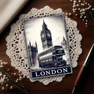 Klassiek Londen Engeland Reizen Briefkaart