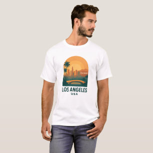 Klassiek Los Angeles Californië Retro Hollywood T-shirt
