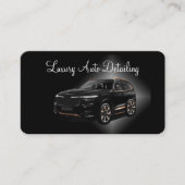 Klassiek luxe autodetailing visitekaartje (Voorkant)
