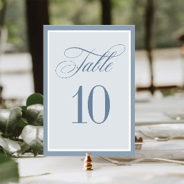 Klassiek Luxe | Elegante Stofblauwe Trouw Kaart