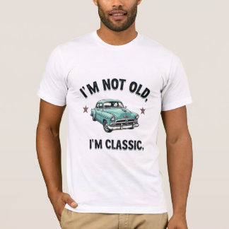 Klassiek maar niet oud Mannen-T-shirt (versie 1) T-shirt