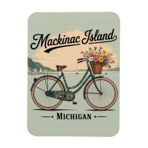 Klassiek Mackinac Island Michigan met bloemen cade Magneet