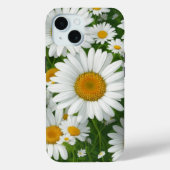 Klassiek madeliefpatroon witte bloemenvelden groen Case-Mate iPhone case (Achterkant)