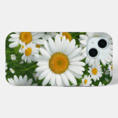 Klassiek madeliefpatroon witte bloemenvelden groen Case-Mate iPhone case (Achterkant (horizontaal))