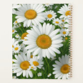 Klassiek madeliefpatroon witte bloemenvelden groen planner (Achterkant)