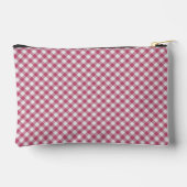 Klassiek Magenta Rood Roze Gingham Schakering Patr Etui (Achterkant)