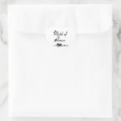 Klassiek Maid of Honor Hart Sticker (Tas)