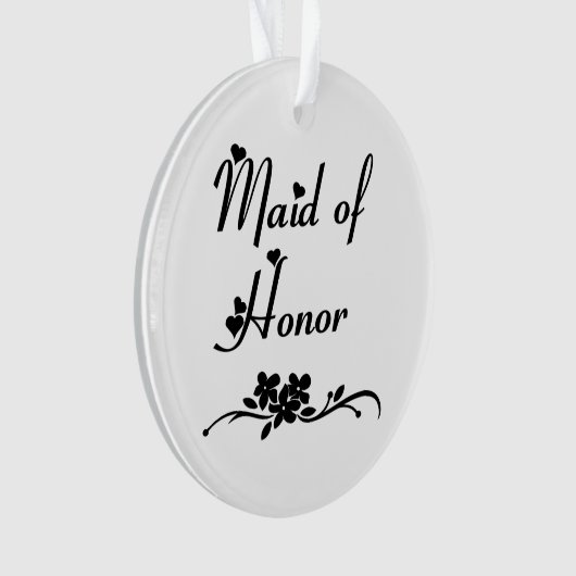 Klassiek Maid of Honor Ornament (voorkant)