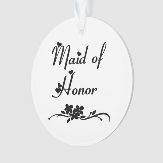 Klassiek Maid of Honor Ornament (voorkant)