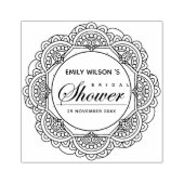 KLASSIEK  MANDALA CUSTOM SCRIPT VRIJGEZELLENFEEST RUBBERSTEMPEL (Afrduk)