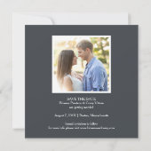 Klassiek manuscript sparen de Collage van de Foto  Save The Date (Achterkant)