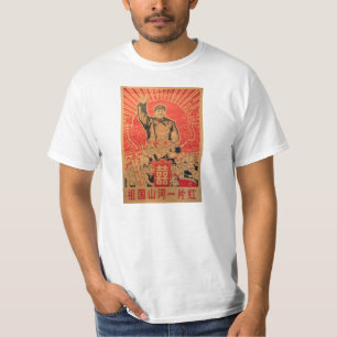 Klassiek Mao Zedong Propaganda Poster T-shirt