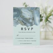 Klassiek Marmeren Menu RSVP Huwelijk (Staand voorkant)
