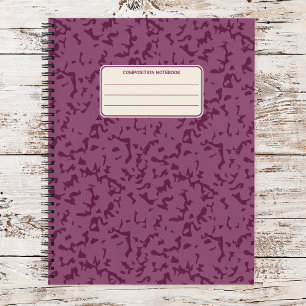 Klassiek marmerpatroon in vintage compositie-stijl notitieboek