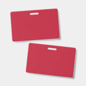 Klassiek massief True rood Badge (Voor- en achterkant)