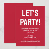 Klassiek massief True rood Kaart (Voorkant / Achterkant)