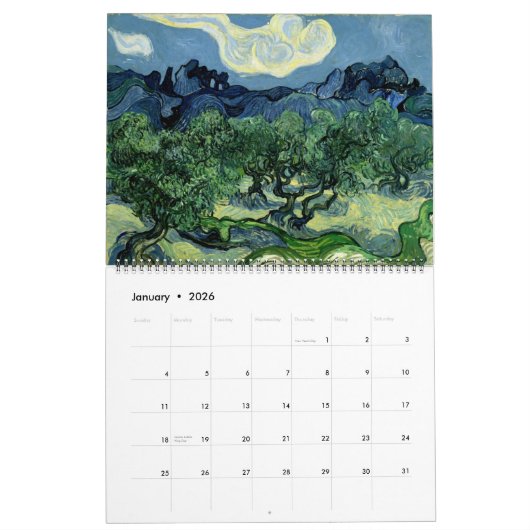 Klassiek masterstuk kalender (Jan 2026)