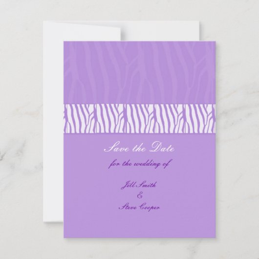 Klassiek Mauve Bewaar de Datum Save The Date (Voorkant)