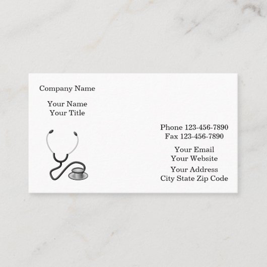 klassiek medisch visitekaartje (Voorkant)
