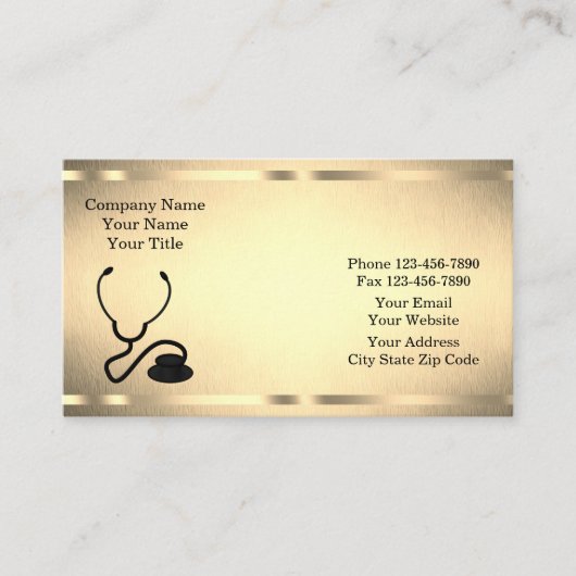 klassiek medisch visitekaartje (Voorkant)