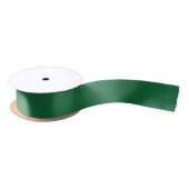 Klassiek Medium Emerald Green Minimal Satin Ribbon Satijnen Lint (Spoel)