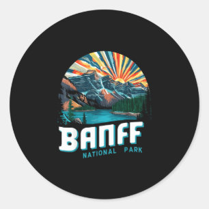 Klassiek meer louise banff nationaal park canada ronde sticker