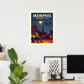 Klassiek Memphis Tennessee Poster (Thuiskantoor)