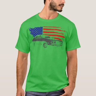 Klassiek met USA grunge T-shirt