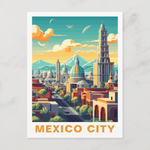 Klassiek Mexico-Stad, Mexico: Reisansichtkaart Briefkaart