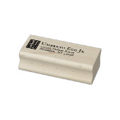 Klassiek middeleeuws retouradres  monogram rubberstempel (Stempel)