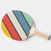 Klassiek Midnight Bold Gestreepte Tafeltennisbatje (Zijkant)