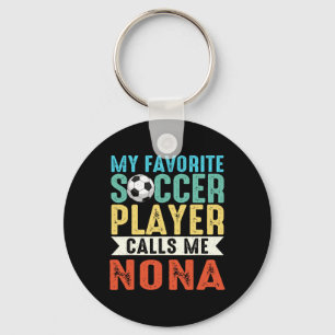 Klassiek mijn favoriete voetballer noemt me Nona _ Sleutelhanger