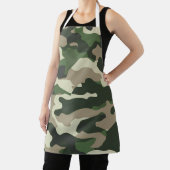 Klassiek militair camouflagepatroon in aardtonen schort (Insitu)