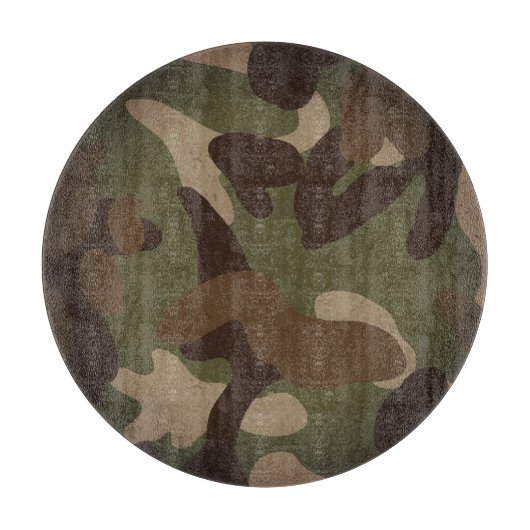Klassiek militair camouflagepatroon snijplank (Voorkant)