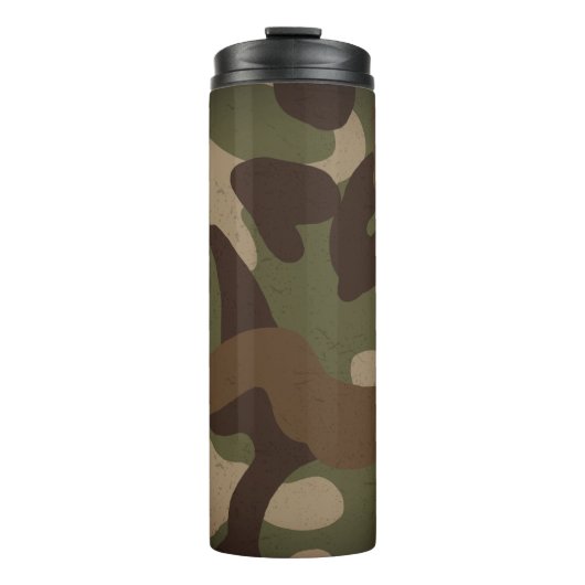 Klassiek militair camouflagepatroon thermosbeker (Voorkant)