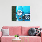 Klassiek Mini Austin Canvas Afdruk (Insitu (Woonkamer))
