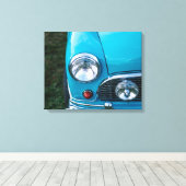 Klassiek Mini Austin Canvas Afdruk (Insitu (Houten vloer))
