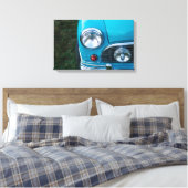 Klassiek Mini Austin Canvas Afdruk (Insitu (Slaapkamer))