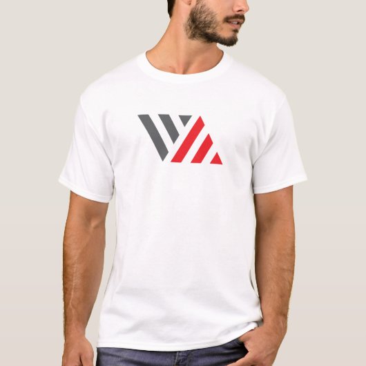 Klassiek Minimaal Letter VA Monogram T-shirt (Voorkant)