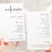 Klassiek minimalistisch bewerkbaar bruiloft papier flyer