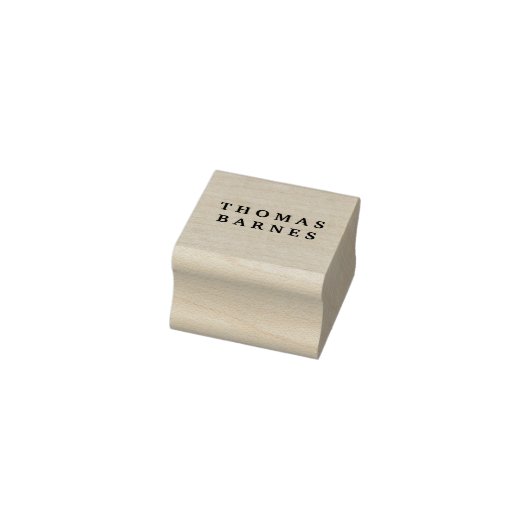 Klassiek Minimalistisch Eenvoudig Elegant Naam Toe Rubberstempel (Stempel)