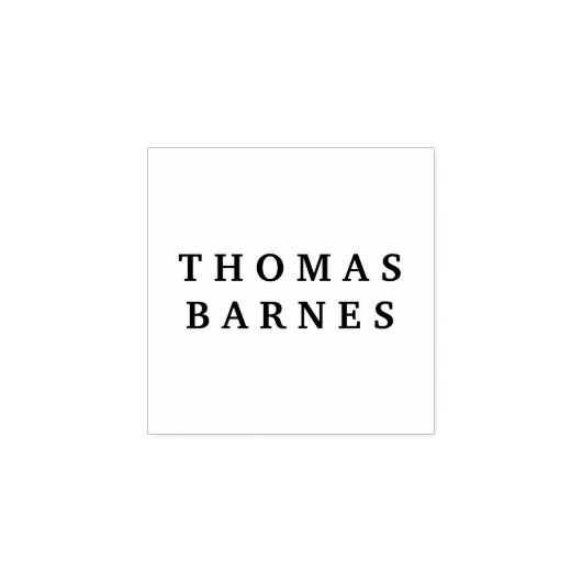 Klassiek Minimalistisch Eenvoudig Elegant Voeg Naa Rubberstempel (Afrduk)