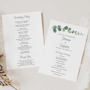 Klassiek minimalistisch Eucalyptus Weddenschap pro