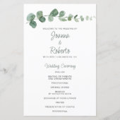 Klassiek minimalistisch Eucalyptus Weddenschap pro (Voorkant)