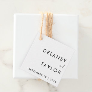 Klassiek minimalistisch gemengd lettertype Eenvoud Bedankjes Labels