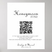 Klassiek minimalistisch huwelijkshuwelijksfonds poster (Voorkant)